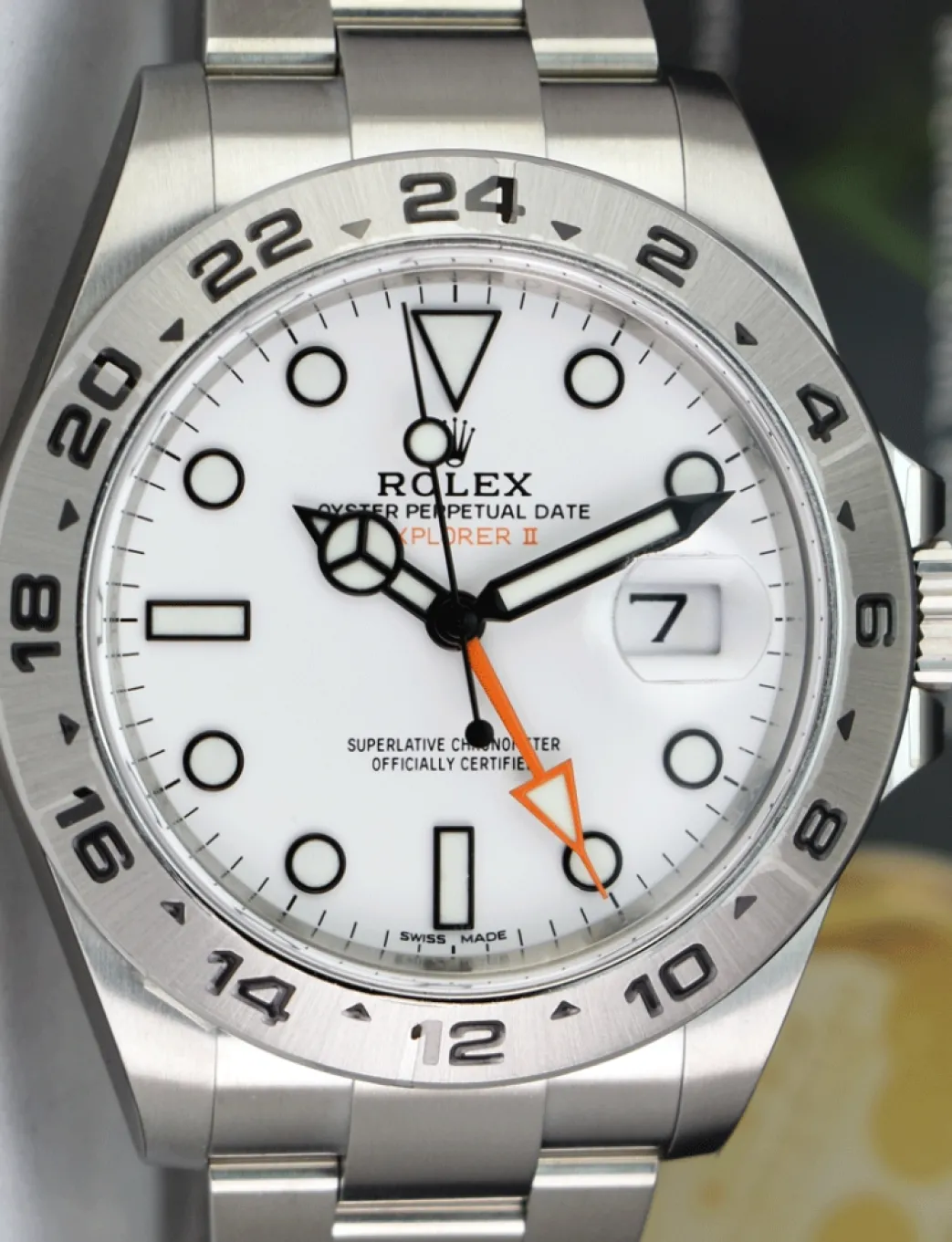 rolex_mm_stainless_steel__9-9.webp Sports Watches | Field Professional Watches | Sant Blanc ROLEX 42mm Stainless Steel Explorer II White Dial Model 216570
