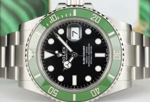 Diving Professional Watches | Sant Blanc ROLEX 41mm Stainless Submariner MK 2 Green Bezel
