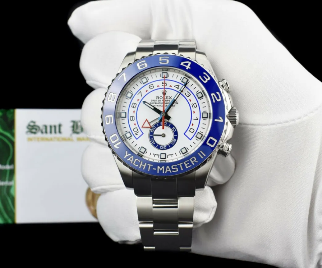 rolex_mm_stainless_yachtm_1.webp Yachting Professional Watches | Sant Blanc ROLEX 44mm Stainless YachtMaster II Model 116680