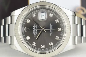 Dress Watches | Sant Blanc ROLEX 41mm White Gold & SS DateJust II Rhodium Diamond Dial 116334