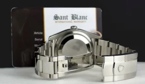 Men's Watches | Dress Watches | Sant Blanc Rolex 36mm White Gold & Stainless Steel Turn-O-Graph Thunderbird Black Dial Model 116264