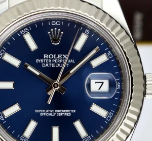 Men's Watches | Dress Watches | Sant Blanc ROLEX 41mm White Gold & Stainless Steel DateJust II Blue Index Dial Model 116334