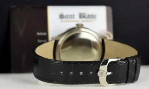 Dress Watches | Men's Watches | Sant Blanc ROLEX 39mm White Gold Cellini Dual Time Black Dial Box & Card Model 50529