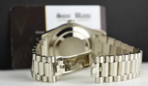 President Dress Watches | Sant Blanc ROLEX 41mm White Gold Day Date II President White Roman Model 218239