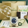 Yachting Professional Watches | Sant Blanc Rolex Platinum & Stainless Steel Yachtmaster 40 Blue Dial Model 116622