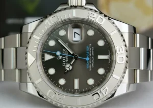 Yachting Professional Watches | Men's Watches | Sant Blanc ROLEX Platinum & Stainless Steel Yachtmaster Rhodium Dial Model 116622