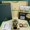 Sports Watches | Racing Professional Watches | Sant Blanc ROLEX Rehaut 18kt Gold Daytona Black Paul Newman Black Crocodile Strap Model 116518