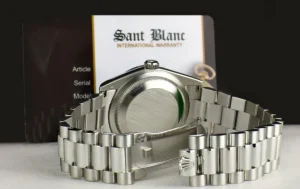Men's Watches | President Dress Watches | Sant Blanc ROLEX REHAUT Mens Day Date 36 Platinum President MOP Diamond Model 118206