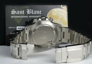 Men's Watches | Racing Professional Watches | Sant Blanc ROLEX Rehaut Mens Stainless Steel Daytona Black Index Dial Model 116520