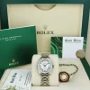 Ladies Watches | The Masterpiece | Sant Blanc ROLEX Rehaut 29mm 18kt White Gold Masterpiece White Bold Roman Model 80299