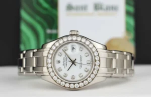 The Masterpiece | Sant Blanc ROLEX Rehaut 29mm 18kt White Gold Masterpiece White Diamond Model 80299