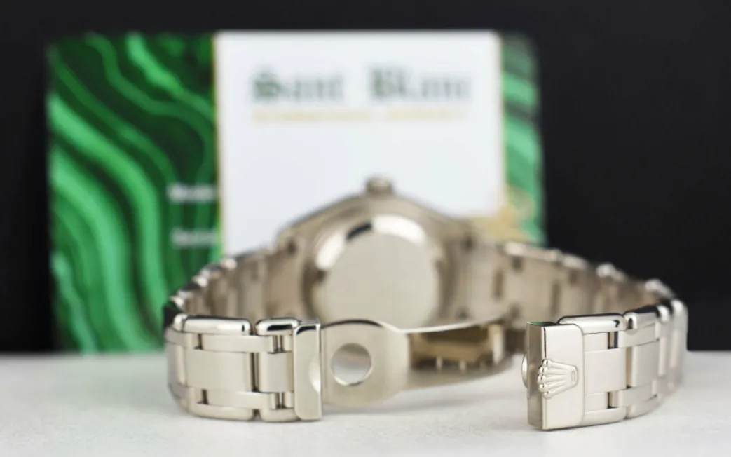 rolex_rehaut_mm_kt_white__4-4.webp The Masterpiece | Sant Blanc ROLEX Rehaut 29mm 18kt White Gold Masterpiece Black Diamond Dial Model 80299