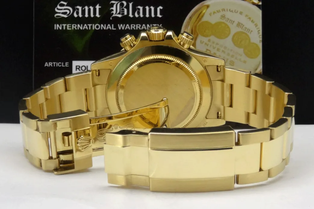 rolex_rehaut_mm_kt_yellow_2.webp Racing Professional Watches | Men's Watches | Sant Blanc ROLEX Rehaut 40mm 18kt Yellow Gold Daytona Black Index Dial Model 116528