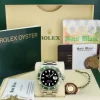 Diving Professional Watches | Sant Blanc ROLEX Rehaut 40mm Stainless Steel Submariner Green Bezel Kermit Model 16610