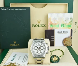Men's Watches | Racing Professional Watches | Sant Blanc ROLEX REHAUT 40mm Stainless Steel Daytona White Index Dial Model 116520