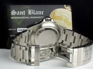 Diving Professional Watches | Men's Watches | Sant Blanc ROLEX Rehaut 40mm Stainless Submariner Black Index No Holes Model 16610