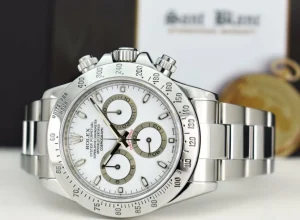 Men's Watches | Racing Professional Watches | Sant Blanc ROLEX REHAUT 40mm Stainless Steel Daytona White Index Dial Model 116520