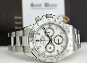 Men's Watches | Racing Professional Watches | Sant Blanc ROLEX REHAUT 40mm Stainless Steel Daytona White Index Dial Model 116520