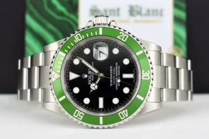 Diving Professional Watches | Sant Blanc ROLEX Rehaut Stainless Steel Submariner Green Bezel Kermit Model 16610 LV