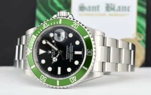 Diving Professional Watches | Sant Blanc ROLEX Rehaut Stainless Steel Submariner Green Bezel Kermit Model 16610 LV