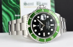 Diving Professional Watches | Sant Blanc ROLEX Rehaut Stainless Steel Submariner Green Bezel Kermit Model 16610 LV