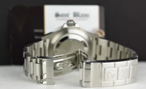 Diving Professional Watches | Sant Blanc ROLEX Rehaut Stainless Steel Submariner Kermit Green Bezel Model 16610