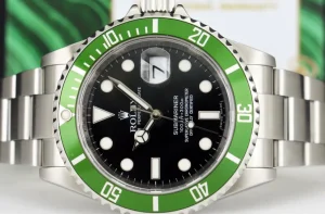 Diving Professional Watches | Sant Blanc ROLEX Rehaut Stainless Steel Submariner Green Bezel Kermit Model 16610 LV