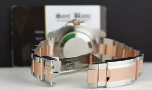 Pilots Professional Watches | Sant Blanc ROLEX Rose Gold & Stainless Steel GMT Master II Root Beer with Card Model 126711 CHNR