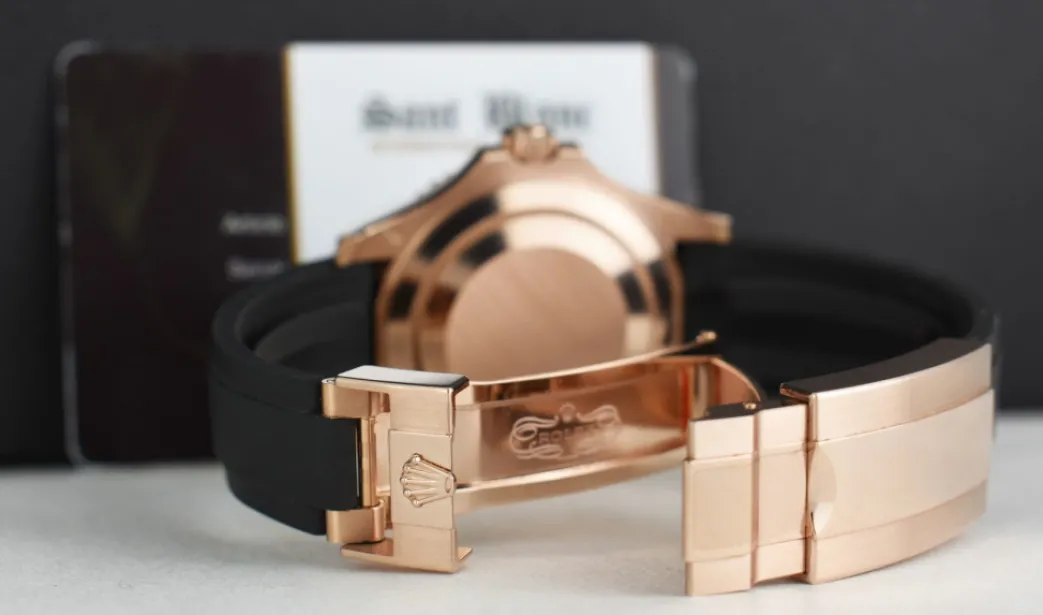 rolex_rose_gold_yachtmast_6.webp Yachting Professional Watches | Sant Blanc ROLEX Rose Gold Yachtmaster 40 Black Dial Model 126655