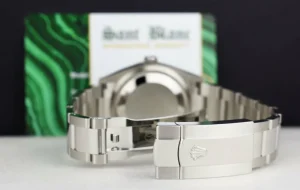 Dress Watches | Sant Blanc ROLEX Stainless Steel DateJust 36 White Roman with Card Model 126200