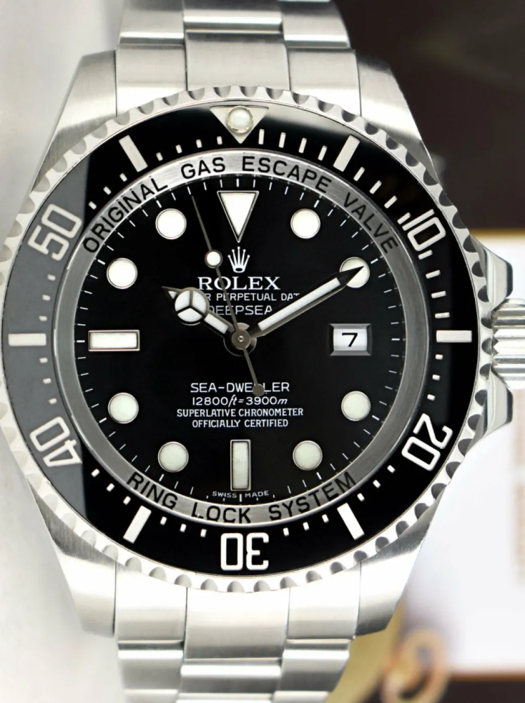 rolex_stainless_steel_dee_1-1.webp Deep Diving Professional Watches | Sant Blanc ROLEX Stainless Steel DEEPSEA Sea Dweller Black Dial Model 116660