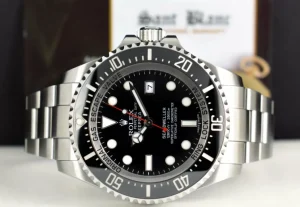 Sports Watches | Deep Diving Professional Watches | Sant Blanc ROLEX Stainless Steel Deepsea SeaDweller Black Dial Red Hand Box & Card Model 116660