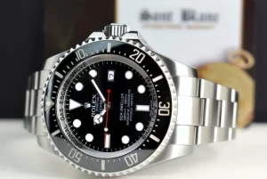 Sports Watches | Deep Diving Professional Watches | Sant Blanc ROLEX Stainless Steel Deepsea SeaDweller Black Dial Red Hand Box & Card Model 116660