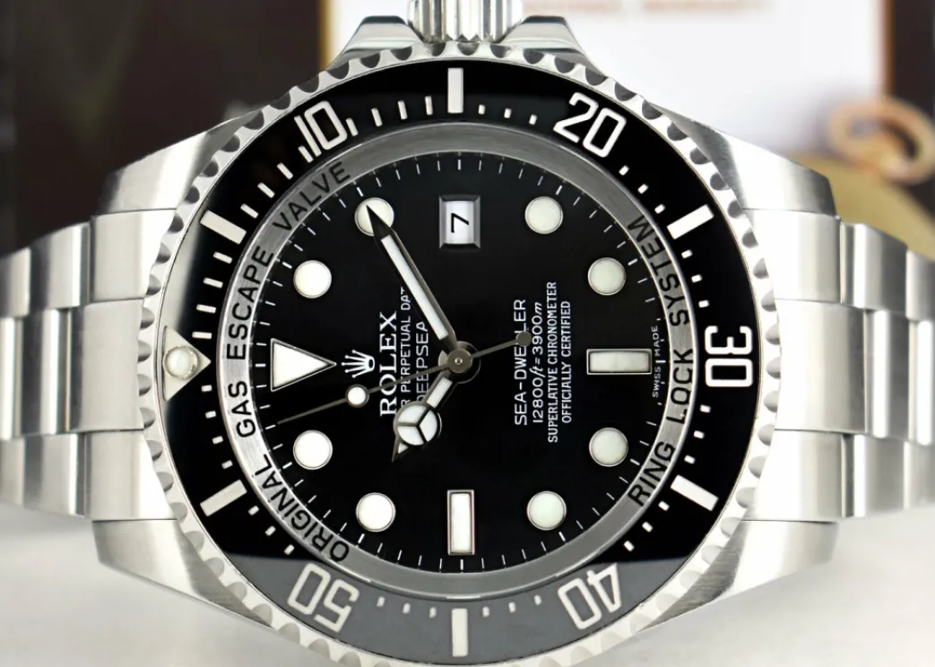 rolex_stainless_steel_dee_7-1.webp Deep Diving Professional Watches | Sant Blanc ROLEX Stainless Steel DEEPSEA Sea Dweller Black Dial Model 116660