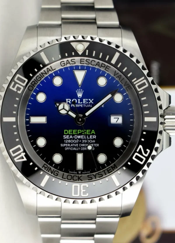 Sports Watches | Deep Diving Professional Watches | Sant Blanc ROLEX Stainless Steel Deepsea SeaDweller Blue Gradient James Cameron Dial Model 126660