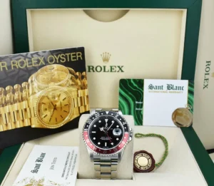 Pilots Professional Watches | Sant Blanc ROLEX Stainless Steel GMT Master II Coke Bezel Model 16710