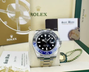 Pilots Professional Watches | Sant Blanc ROLEX Stainless Steel GMT Master II Blue & Black