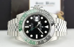 Pilots Professional Watches | Men's Watches | Sant Blanc ROLEX Stainless Steel GMT Master II Green & Black 