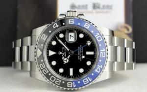 Pilots Professional Watches | Sant Blanc ROLEX Stainless Steel GMT Master II Batman with Card Model 126710 BLNR