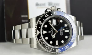 Pilots Professional Watches | Sant Blanc ROLEX Stainless Steel GMT Master II Batman with Card Model 126710 BLNR