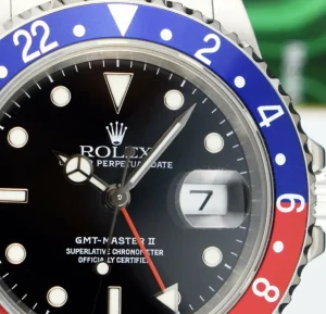 Men's Watches | Pilots Professional Watches | Sant Blanc ROLEX Stainless Steel GMT Master II Pepsi Bezel Swiss Made Dial Model 16710