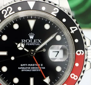 Pilots Professional Watches | Sant Blanc ROLEX Stainless Steel GMT Master II Coke Bezel Swiss Made Dial Model 16710