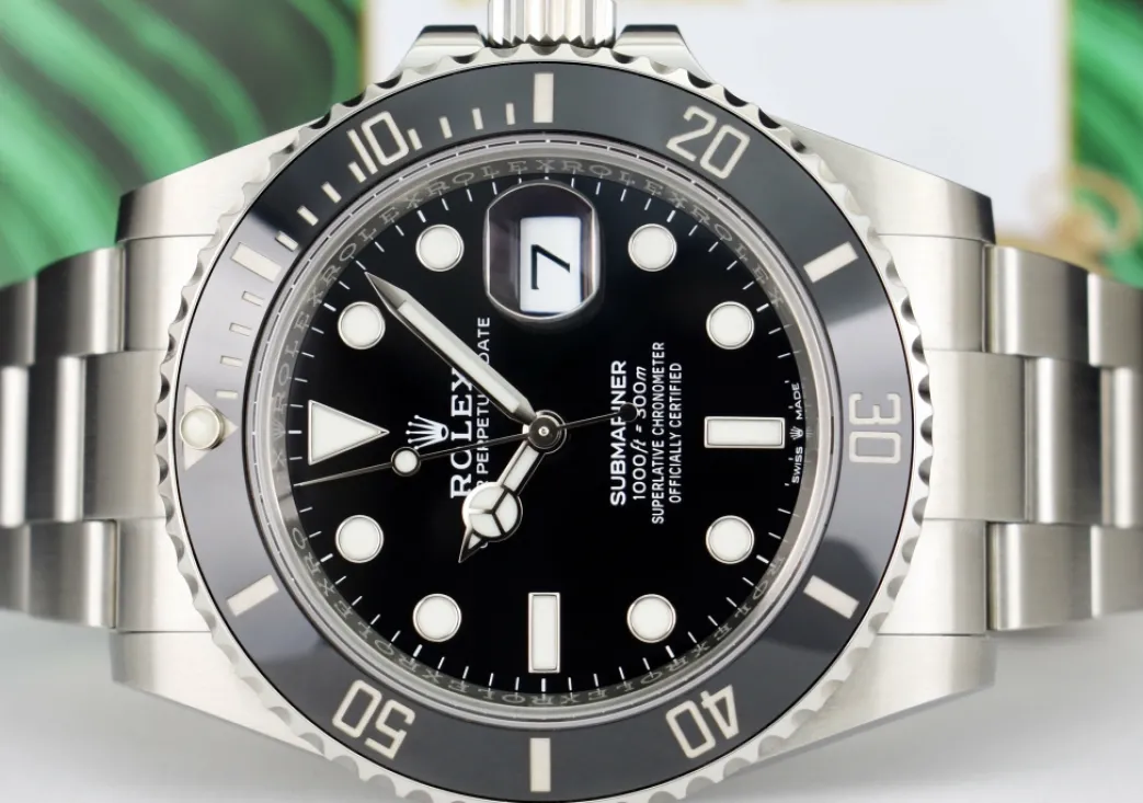rolex_stainless_steel_sub_5.webp Diving Professional Watches | Sant Blanc ROLEX Stainless Steel Submariner 41 Black Dial with Card Model 126610LN