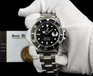 Diving Professional Watches | Men's Watches | Sant Blanc ROLEX Vintage Mens Stainless Steel Submariner Black Dial Model 16610