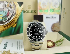 Diving Professional Watches | Sports Watches | Sant Blanc ROLEX Vintage Mens Stainless Steel Submariner Black Dial Model 16610