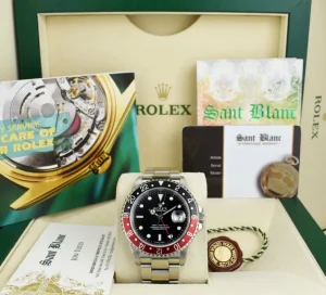 Pilots Professional Watches | Sant Blanc ROLEX Vintage Stainless GMT Master II Coke Bezel SEL Model 16710