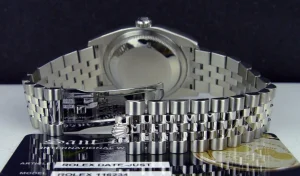 Men's Watches | Dress Watches | Sant Blanc Rolex White Gold & Stainless Steel Datejust Cream Jubilee Arabic Dial Model 116234