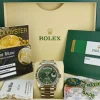 President Dress Watches | Sant Blanc ROLEX White Gold DayDate 40 President Green Roman Model 228239