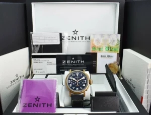 Men's Watches | Sant Blanc ZENITH 45mm Bronze Pilot Type 20 Extra Special Blue Dial Model 29.2430.4069/57.C808