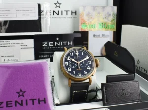 Men's Watches | Sant Blanc ZENITH 45mm Bronze Pilot Type 20 Extra Special Blue Dial Model 29.2430.4069/57.C808